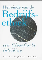 Omslag van het einde van de bedrijfsethiek