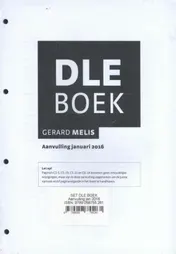 Omslag van DLE Boek: Aanvulling januari 2016