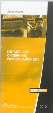 Omslag van Kengetallen onderhoud wegverhardingen