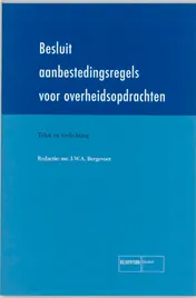 Omslag van Besluit aanbestedingsregels voor overheidsopdrachten
