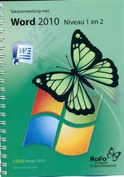 Omslag van CSE03 Tekstverwerking Word 2010 Niveau 1 en 2