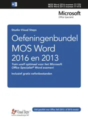 Omslag van Oefeningenbundel MOS Word 2016 en 2013