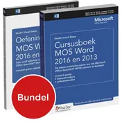 Omslag van Cursusboek MOS Word 2016 en 2013 / Oefeningenbundel MOS Word 2016 en 2013
