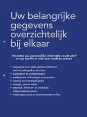 Omslag van Uw belangrijke gegevens overzichtelijk bij elkaar
