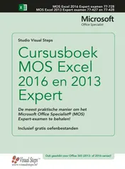 Omslag van Cursusboek MOS Excel 2016 en 2013 Expert