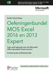 Omslag van Oefeningenbundel MOS Excel 2016 en 2013 Expert