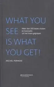 Omslag van What you see is what you get!