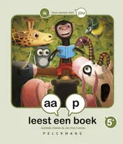 Omslag van aap leest een boek