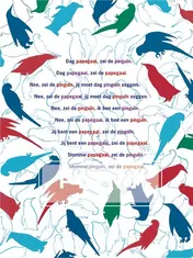 Omslag van De pinquin en de papegaai poezieposter 07C2