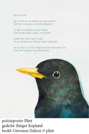 Omslag van Poeziekaart een merel