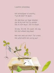 Omslag van Plint A4 poëzieposter 'laatste schooldag' set van 10