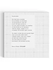 Omslag van Plint - papieren poëzieservet met gedicht Goudvinken van Remco Ekkers