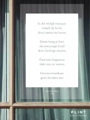 Omslag van Plint raamgedicht 'In dit vrolijk voorjaar' Jos van Hest