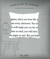 Omslag van Plint kussensloop 'You can't skip chapters'