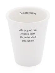 Omslag van Porseleinen beker 'De ontdekking' set van 2