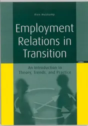 Omslag van Employment relations in transition