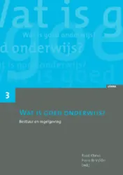 Omslag van Wat is goed onderwijs?
