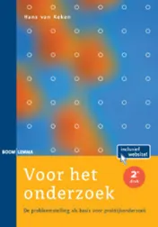 Omslag van Voor het onderzoek