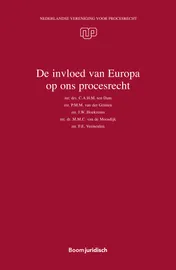 Omslag van De invloed van Europa op ons procesrecht