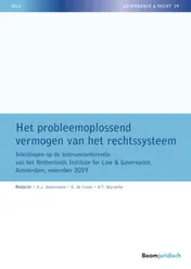 Omslag van Het probleemoplossend vermogen van het rechtssysteem