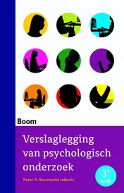 Omslag van Verslaglegging van psychologisch onderzoek