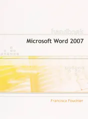 Omslag van Handboek Microsoft Word 2007 NL