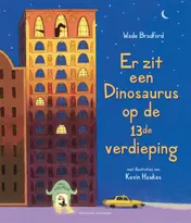 Omslag van Er zit een dinosaurus op de 13de verdieping
