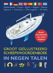 Omslag van Groot geillustreerd scheepswoordenboek in negen talen