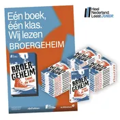 Omslag van Broergeheim Schoolpakket Heel Nederland Leest Junior 2024