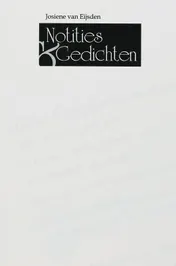 Omslag van Notities en gedichten