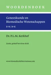 Omslag van Woordenboek geneeskunde en biomedische wetenschappen, zesde en geheel herziene druk