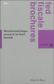 Omslag van Herinvesteringsreserve in kort bestek