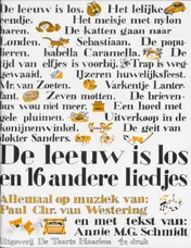 Omslag van De leeuw is los en 16 andere liedjes