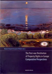 Omslag van The post-war restitution of property rights in Europe