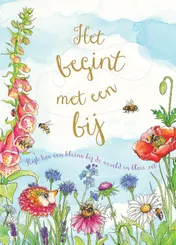 Omslag van Het begint met een bij