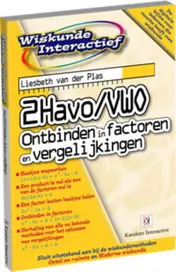 Omslag van 2Havo/vwo Ontbinden in factoren en vergelijkingen