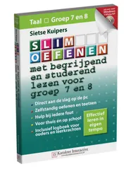 Omslag van SLIM OEFENEN met begrijpend en studerend lezen voor groep 7 en 8