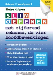 Omslag van SLIM OEFENEN met cijferend rekenen, de vier hoofdbewerkingen