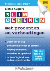 Omslag van SLIM OEFENEN met procenten en verhoudingen