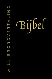 Omslag van Bijbel (Willibrordvertaling) in leer met goudsnee (zwart)