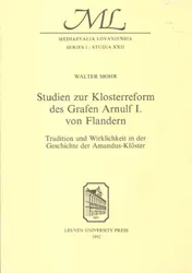 Omslag van Studien klosterreform des grafen arnulf i