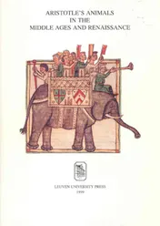 Omslag van Aristotle's Animals in the Middle Ages and Renaissance