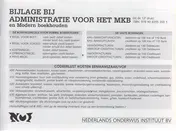 Omslag van Bijlage bij administratie voor het mkb