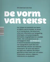 Omslag van De vorm van tekst