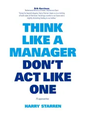Omslag van Think like a manager don't act like one