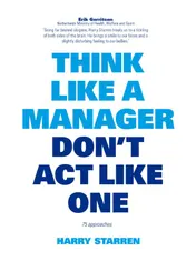 Omslag van Think like a manager, don't act like one