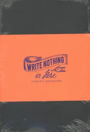 Omslag van Write nothing in here