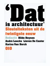 Omslag van Dat is architectuur