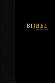 Omslag van Bijbel (HSV) met Psalmen - hardcover zwart