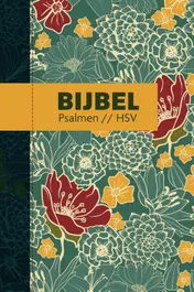 Omslag van Bijbel (HSV) met psalmen - hardcover bloemen